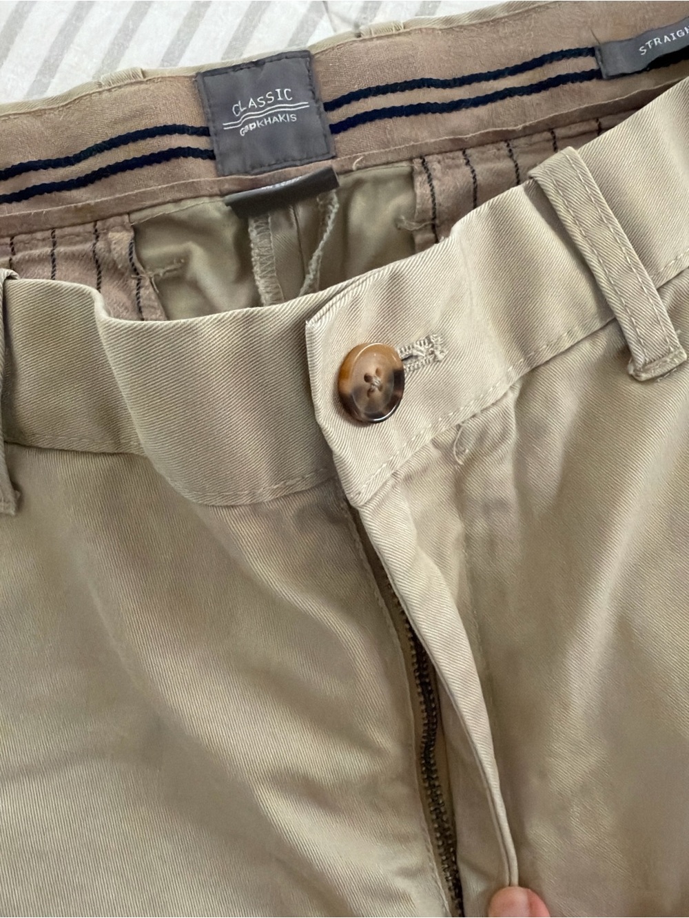 GAP Men's Khaki Straight Fit Chinos - Light Tan